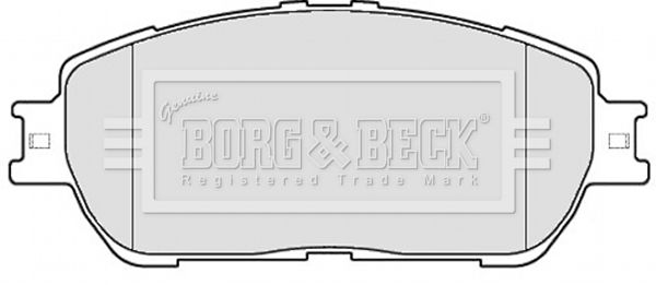 BORG & BECK stabdžių trinkelių rinkinys, diskinis stabdys BBP2121